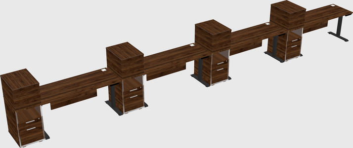 Height-adjustable Desk - Grade 3 W/cabinet