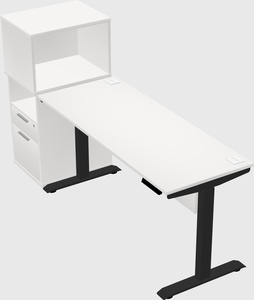 Height-adjustable desk - grade 3 w/cabinet