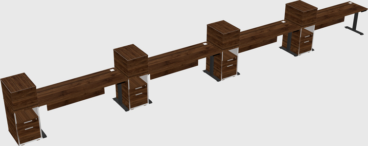 Height-adjustable Desk - Grade 3 W/cabinet