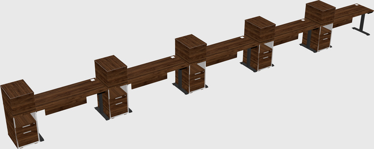 Height-adjustable Desk - Grade 3 W/cabinet