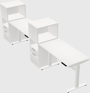 Height-adjustable desk - grade 3 w/cabinet