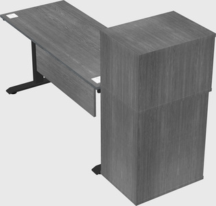Height-adjustable desk - grade 3 w/cabinet