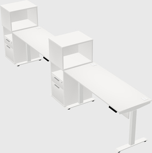 Height-adjustable desk - grade 3 w/cabinet