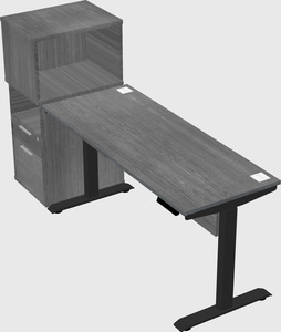 Height-adjustable desk - grade 3 w/cabinet