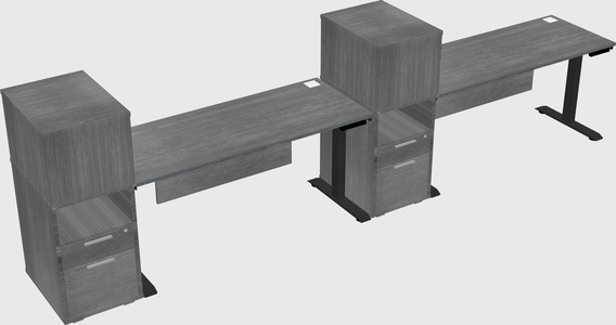 Height-adjustable Desk - Grade 3 W/cabinet