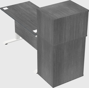Height-adjustable desk - grade 3 w/cabinet