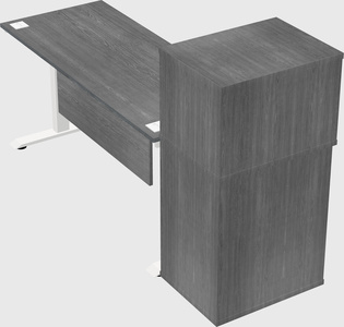 Height-adjustable desk - grade 3 w/cabinet