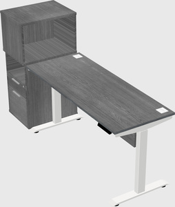 Height-adjustable desk - grade 3 w/cabinet