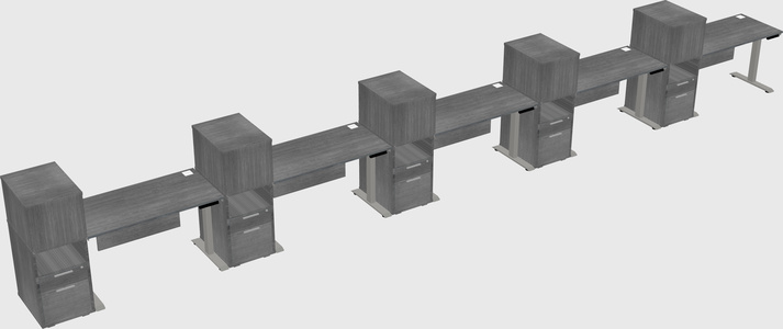 Height-adjustable Desk - Grade 3 W/cabinet