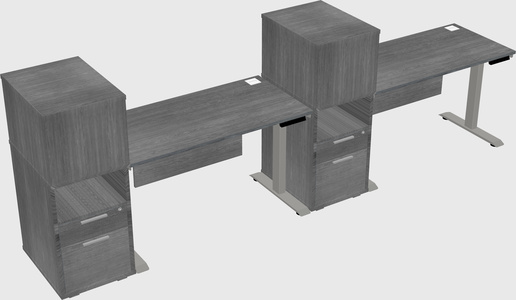 Height-adjustable Desk - Grade 3 W/cabinet