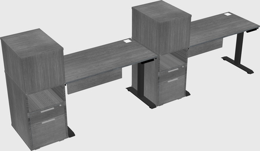 Height-adjustable Desk - Grade 3 W/cabinet