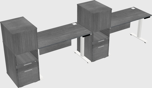 Height-adjustable Desk - Grade 3 W/cabinet