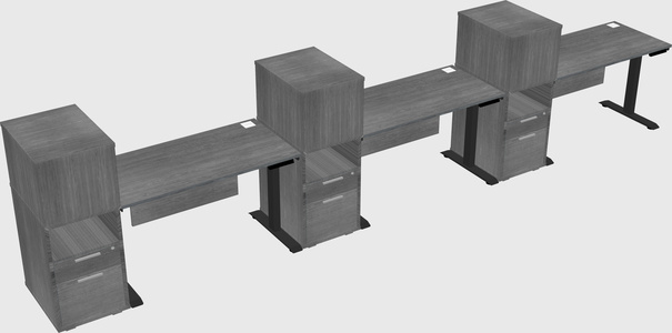 Height-adjustable Desk - Grade 3 W/cabinet