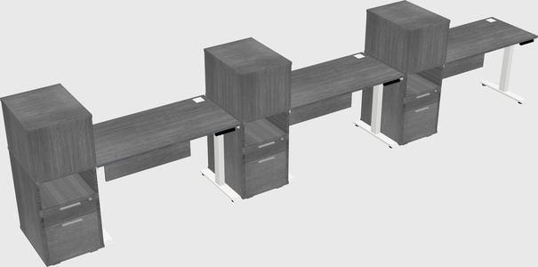 Height-adjustable Desk - Grade 3 W/cabinet