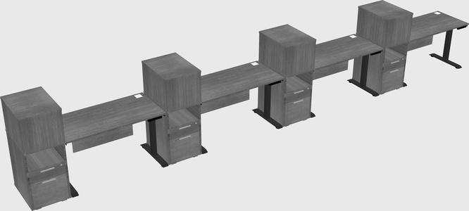 Height-adjustable Desk - Grade 3 W/cabinet