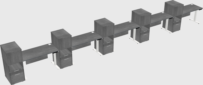 Height-adjustable Desk - Grade 3 W/cabinet