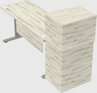 Height-adjustable desk - grade 3 w/cabinet