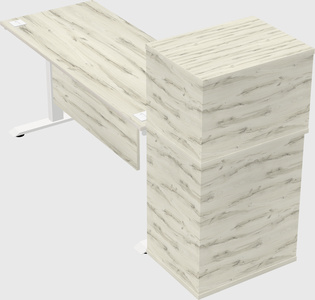 Height-adjustable desk - grade 3 w/cabinet