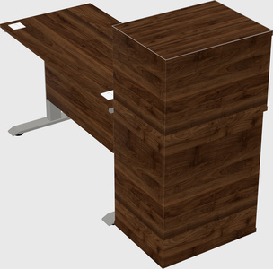 Height-adjustable desk - grade 3 w/cabinet