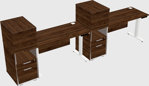 Height-adjustable Desk - Grade 3 W/cabinet