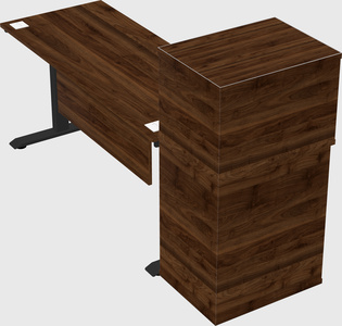 Height-adjustable desk - grade 3 w/cabinet
