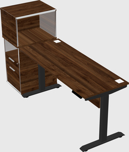 Height-adjustable desk - grade 3 w/cabinet