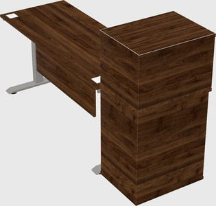 Height-adjustable desk - grade 3 w/cabinet