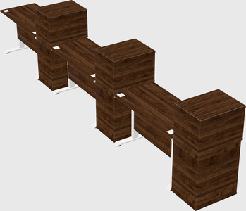 Height-adjustable desk - grade 3 w/cabinet