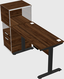 Height-adjustable desk - grade 3 w/cabinet