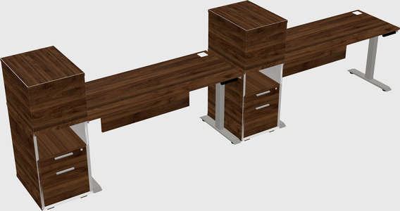 Height-adjustable Desk - Grade 3 W/cabinet