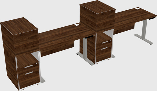 Height-adjustable Desk - Grade 3 W/cabinet