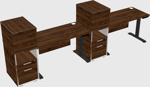 Height-adjustable Desk - Grade 3 W/cabinet