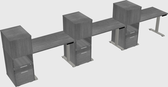 Height-adjustable Desk - Grade 3 W/cabinet