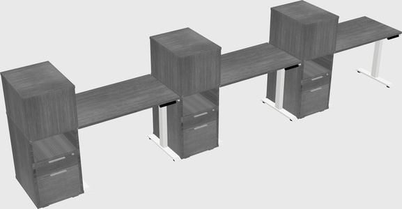 Height-adjustable Desk - Grade 3 W/cabinet