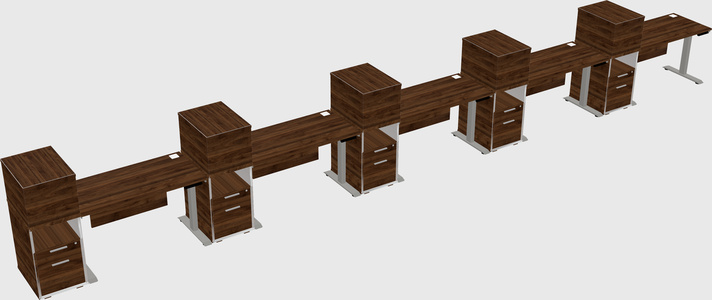 Height-adjustable Desk - Grade 3 W/cabinet