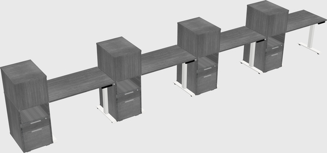 Height-adjustable Desk - Grade 3 W/cabinet