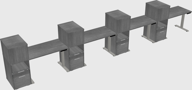 Height-adjustable Desk - Grade 3 W/cabinet