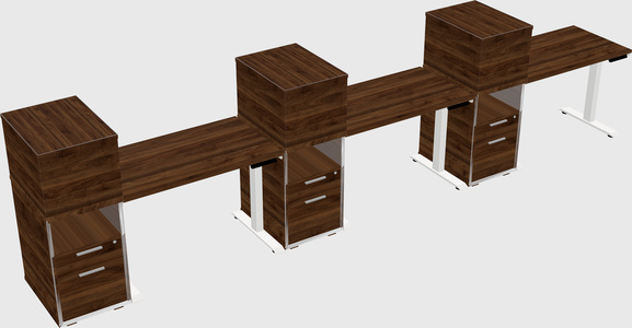 Height-adjustable Desk - Grade 3 W/cabinet