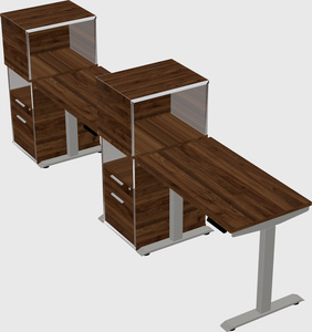 Height-adjustable desk - grade 3 w/cabinet