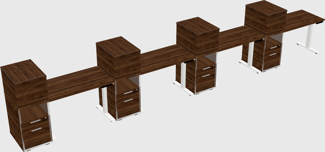 Height-adjustable Desk - Grade 3 W/cabinet