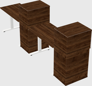 Height-adjustable desk - grade 3 w/cabinet