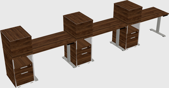 Height-adjustable Desk - Grade 3 W/cabinet
