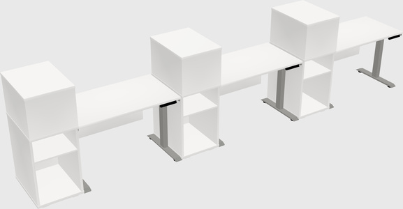 Height-adjustable Desk - Grade 3 W/cabinet