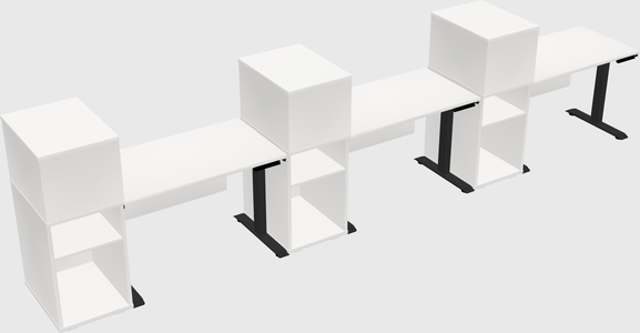 Height-adjustable Desk - Grade 3 W/cabinet