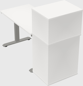 Height-adjustable desk - grade 3 w/cabinet