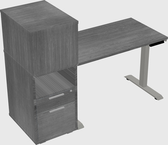 Height-adjustable desk - grade 3 w/cabinet