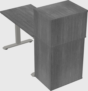 Height-adjustable desk - grade 3 w/cabinet