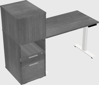 Height-adjustable desk - grade 3 w/cabinet
