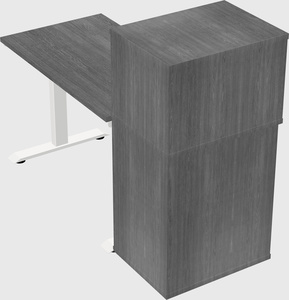 Height-adjustable desk - grade 3 w/cabinet