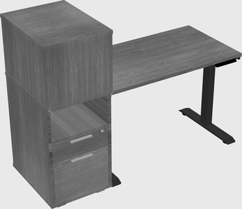 Height-adjustable desk - grade 3 w/cabinet